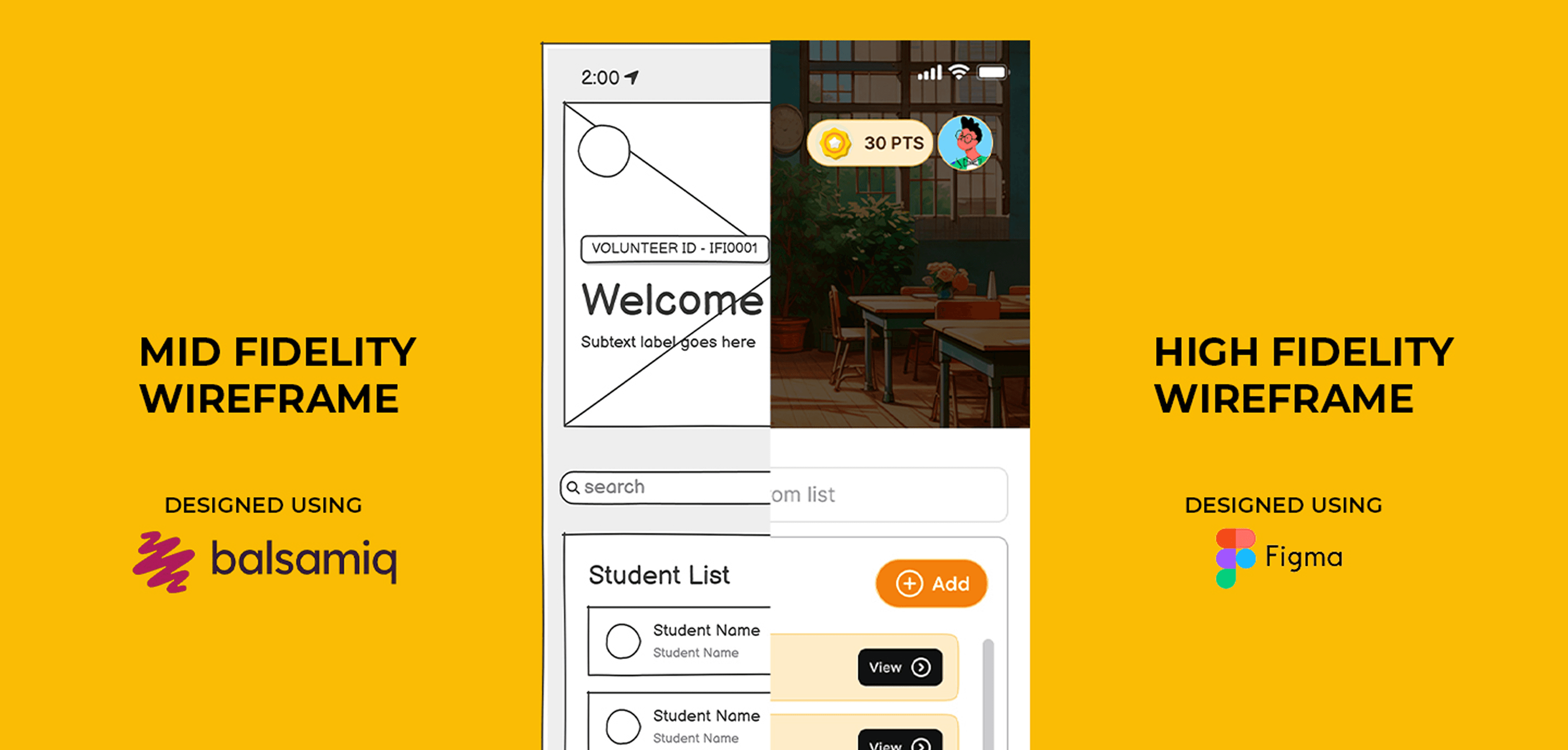 Wireframe to High Fidelity Design